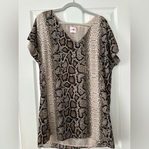Buddy Love Chic Snake Print Dress